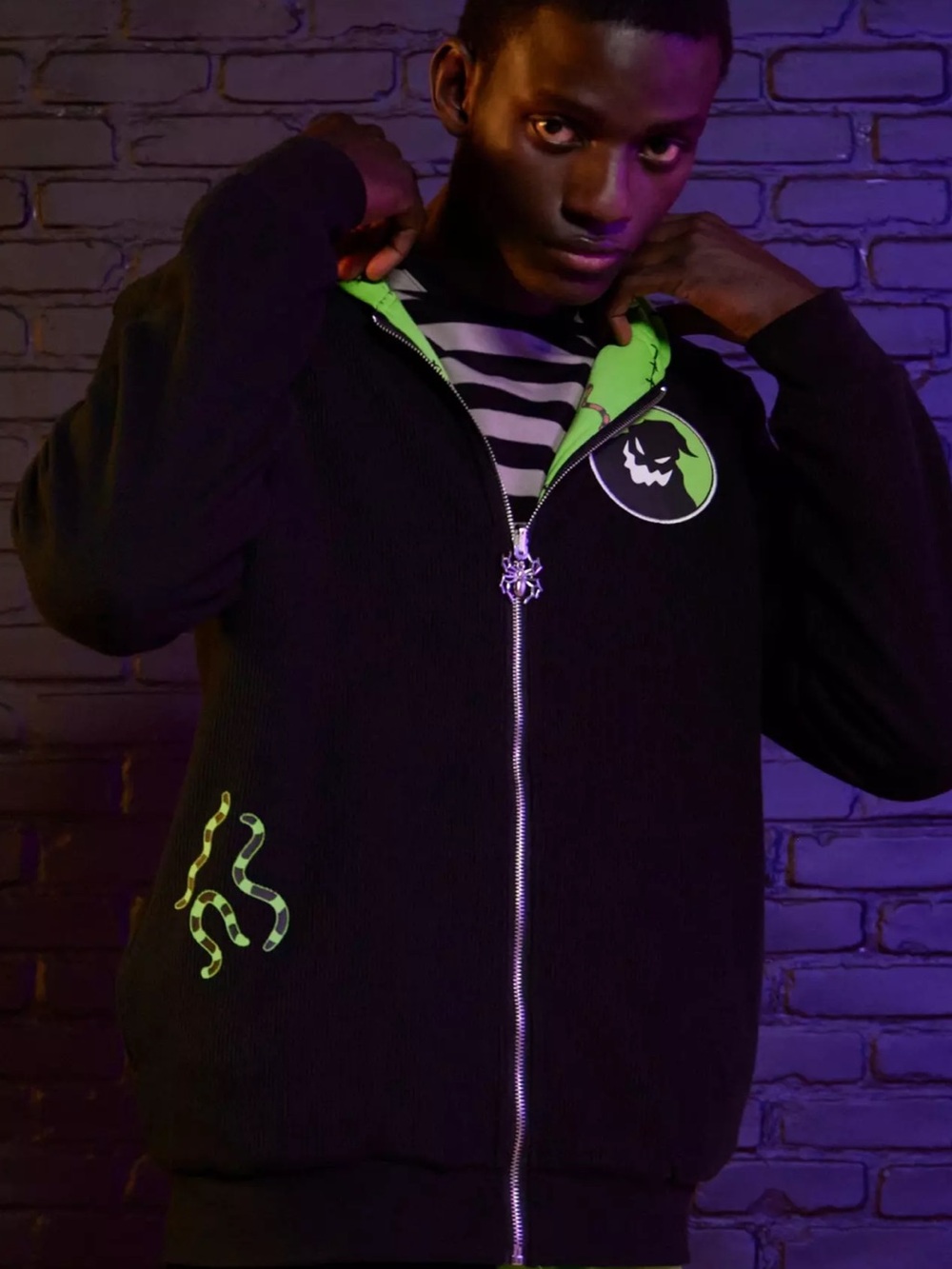 Our Universe The Nightmare Before Christmas Oogie Boogie Reversible Hoodie